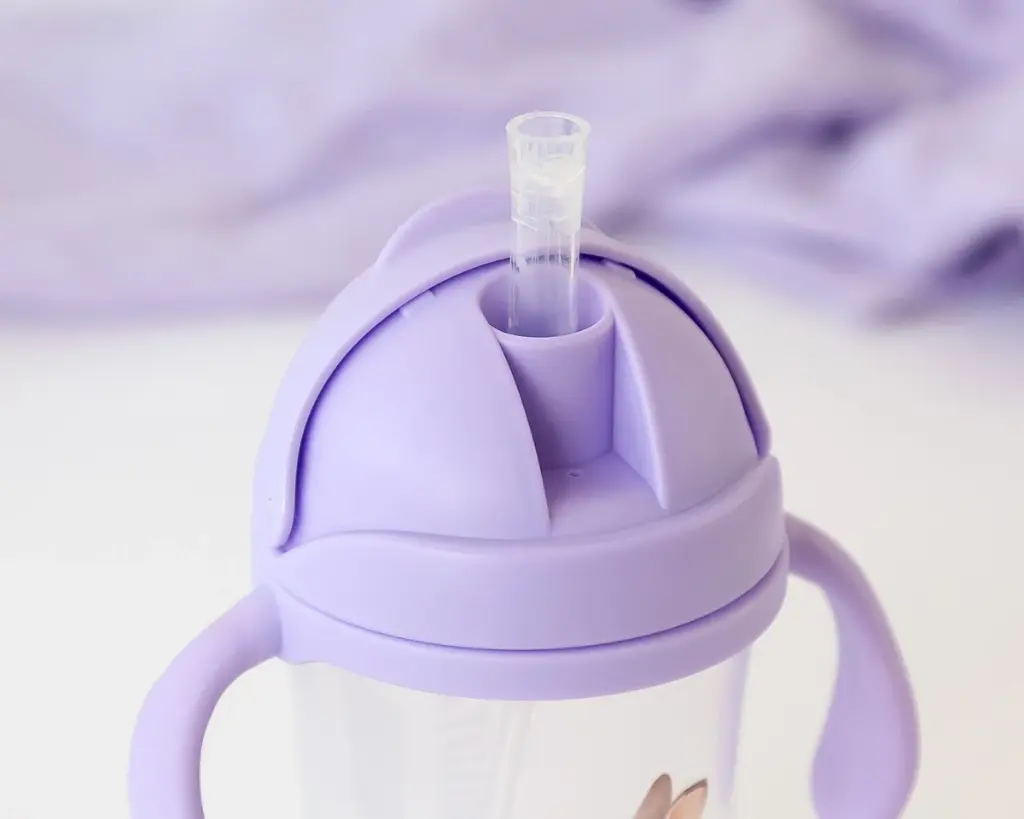 Taza con pajita Conejo Lavanda Step 3 - Kiokids