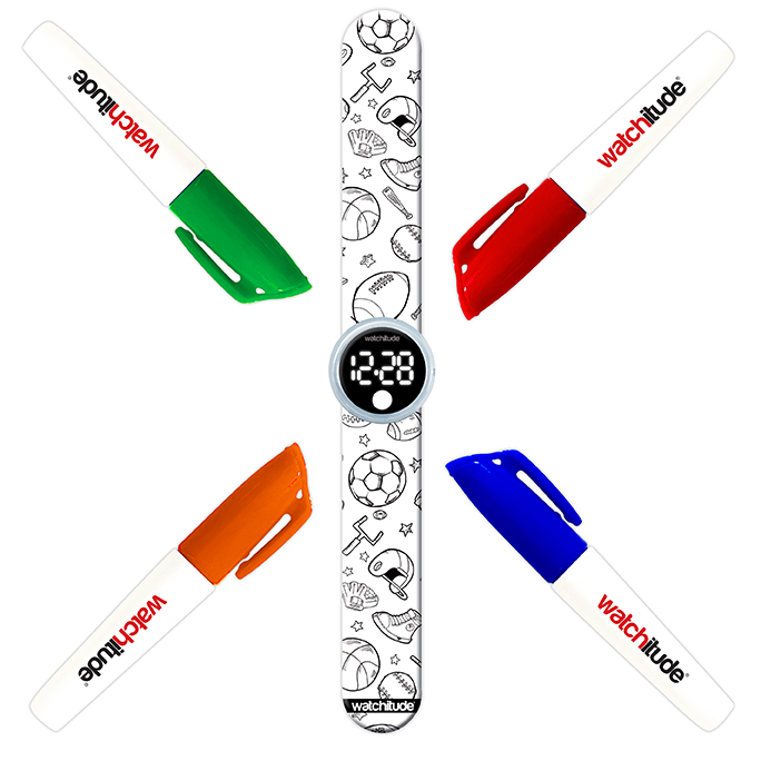 Reloj coloreable Whatchitude - Deportes