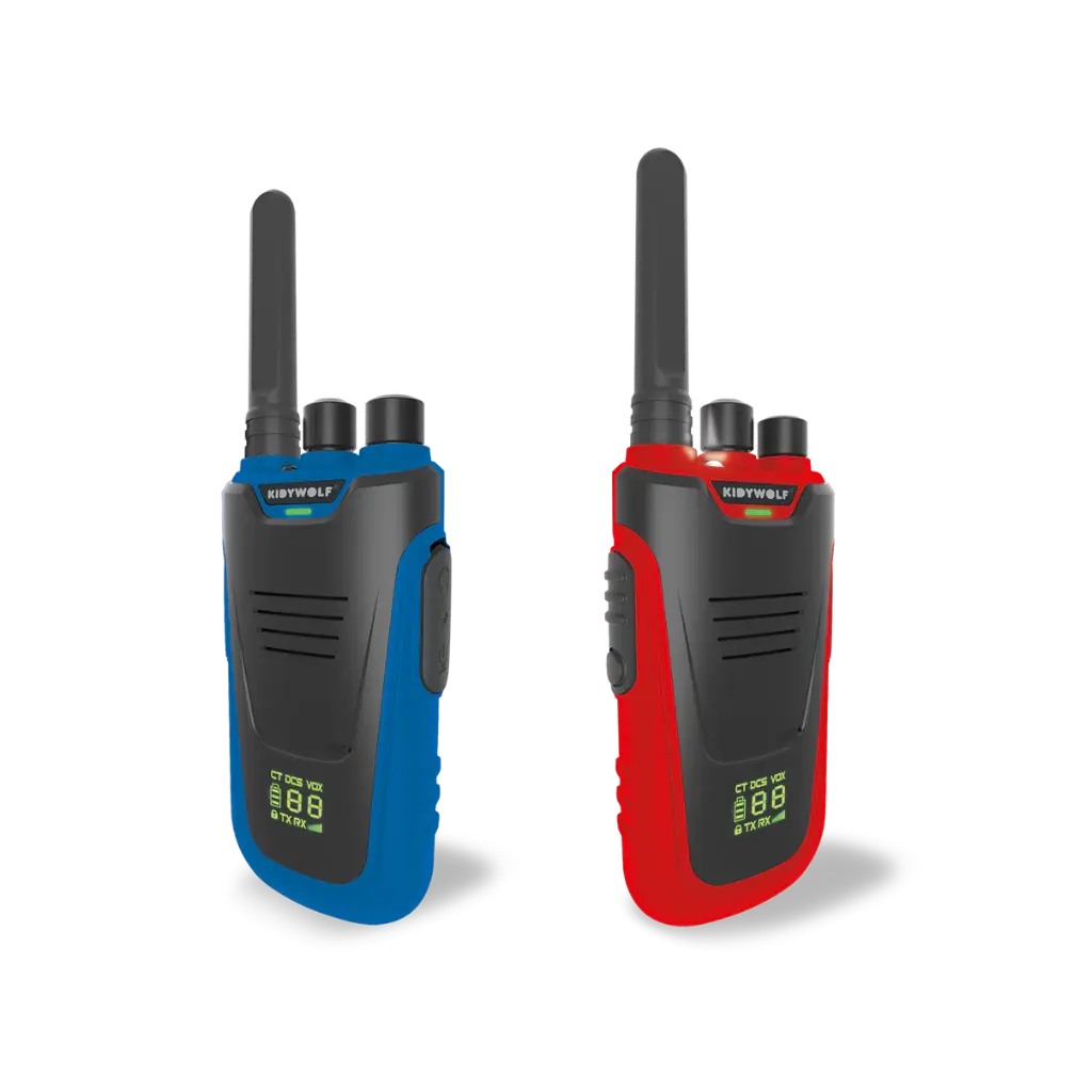 Kidytalk azul/rojo - Walkie-talkie Kidywolf