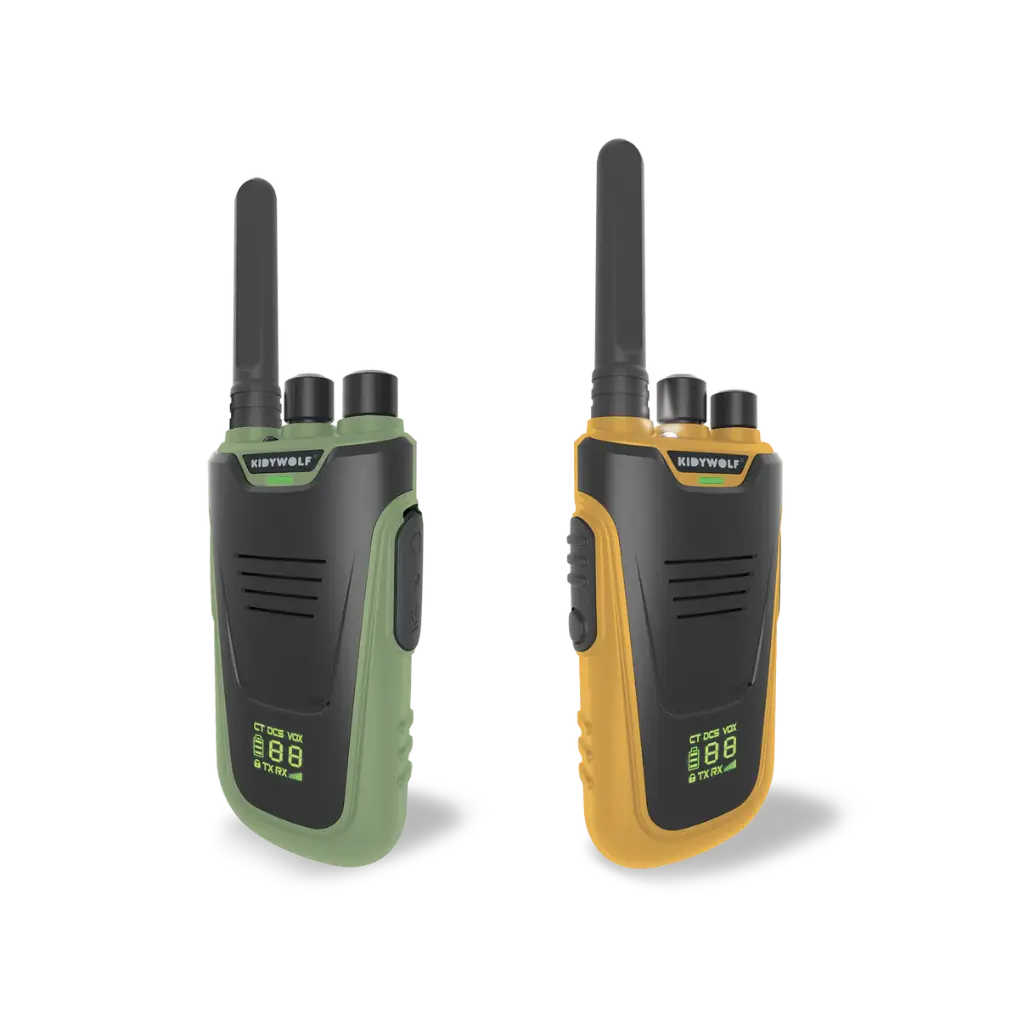 Kidytalk verde/amarillo -Walkie-talkie Kidywolf