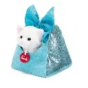 Gatito en bolsa con lazo