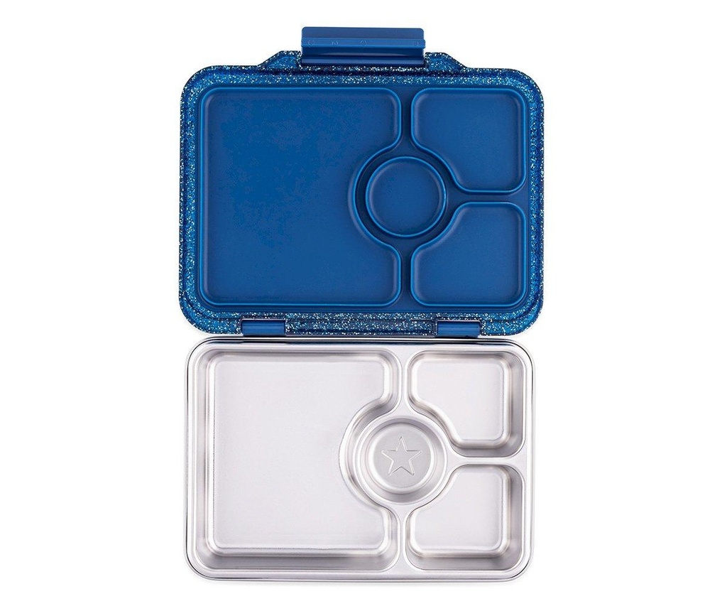 Yumbox Prêt Acero Glitter Azul 4 Compartimentos