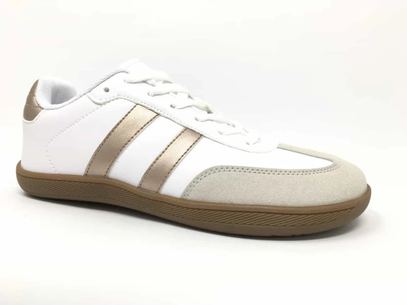 Zapatillas barefoot Adulto - Blanco/Gold
