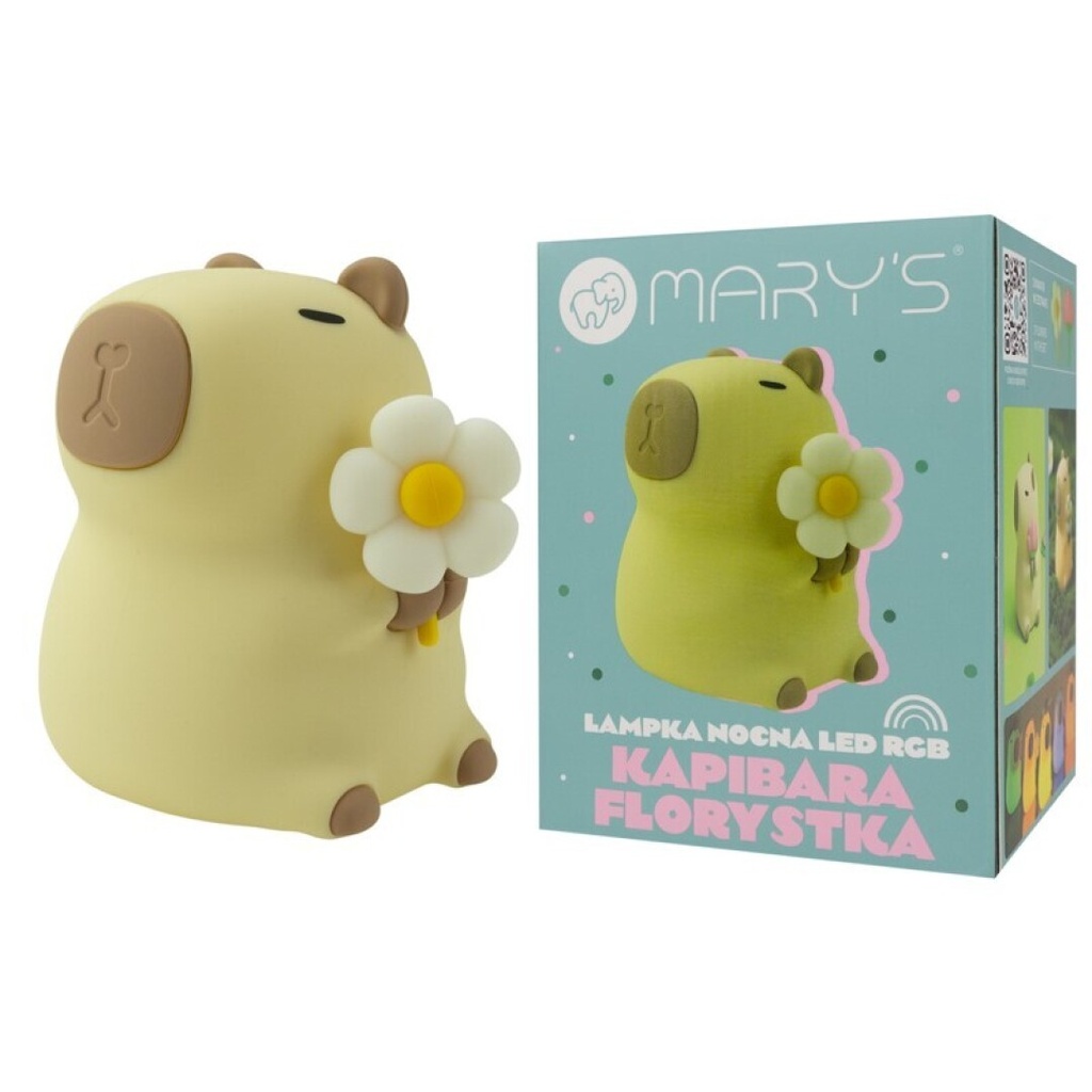 Mary's lámpara de noche LED Capybara mochila