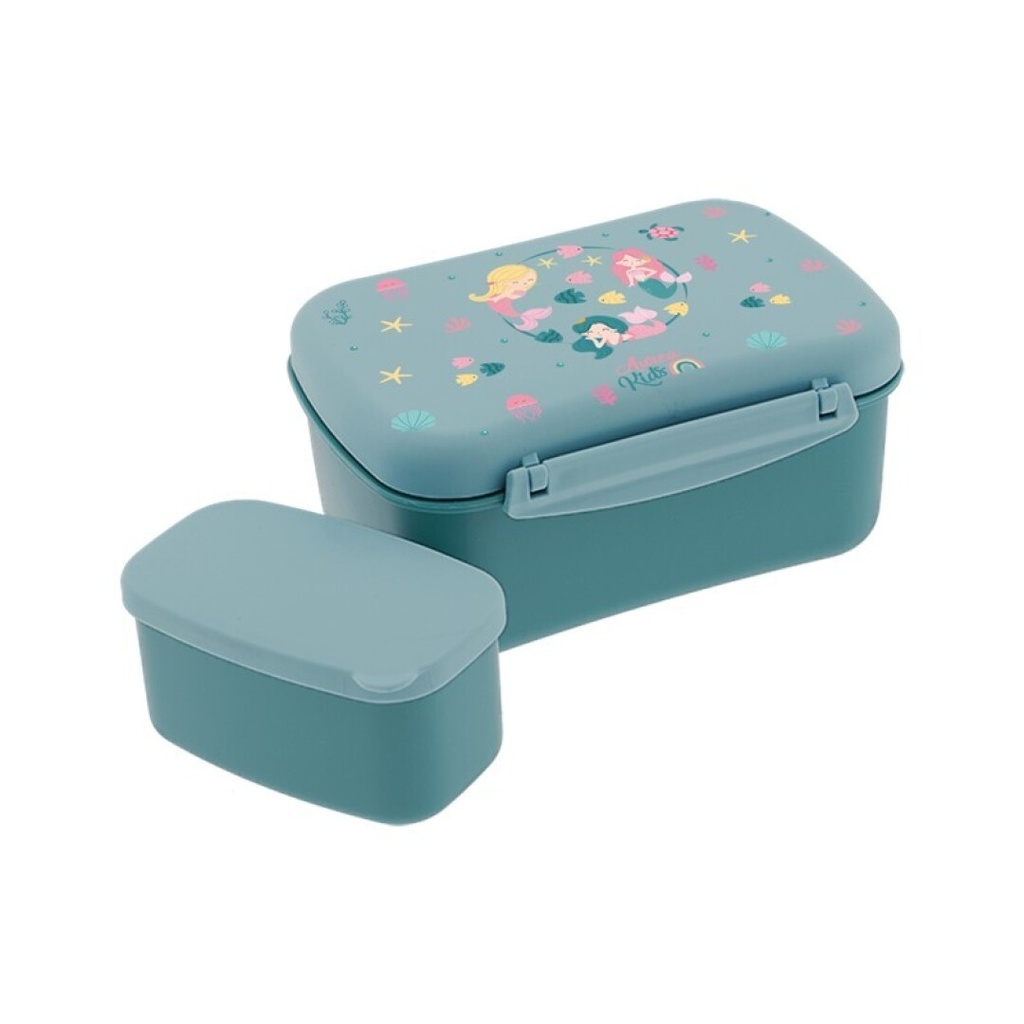 Tupper Hermético con Placa Refrigerante y Cajita - Mermeid dreams