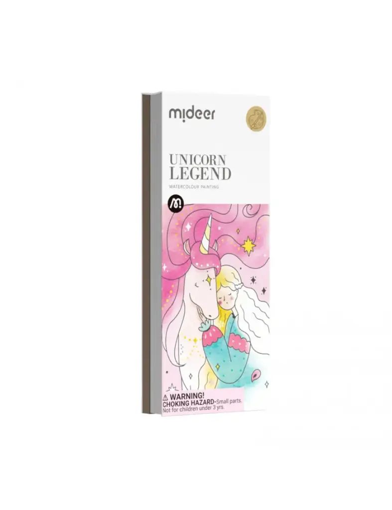 Colorear con acuarelas - Unicornio