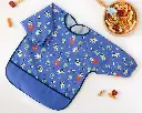Babero impermeable con mangas Kiokids - Azul