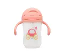 Taza con pajita Carroza Rosa Step 3 - Kiokids