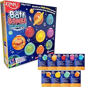9 Bombas de baño Sistema solar