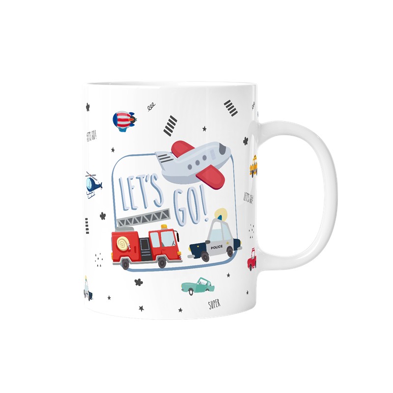  TAZA INFANTIL 330ML - TINY MOTORS
