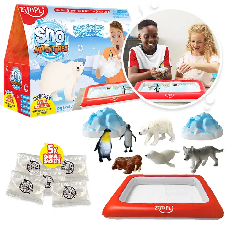 Set de juegos sensoriales con figuras Zimpli Sno Adventures Arctic