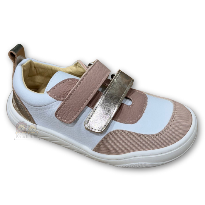 Zapatillas respetuosas Andanines - Blanco/Nude/Dorado