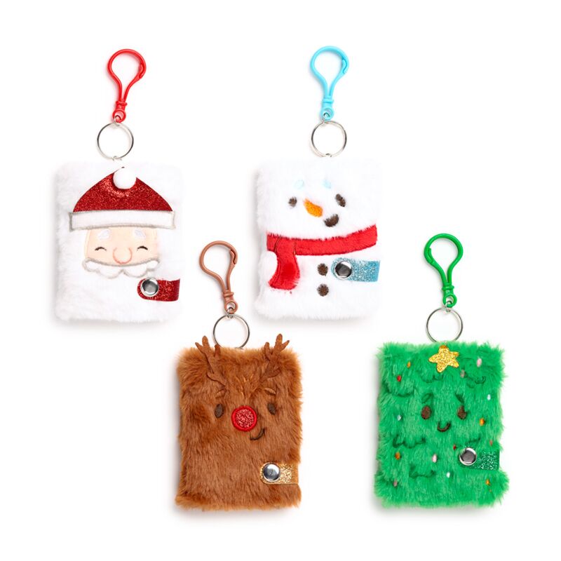 Mini Libreta Llavero Navidad