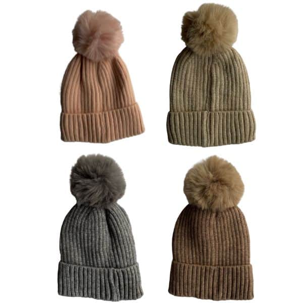 Gorro con pompon - Varios colores