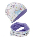 Set gorro y bufanda Heckbo - Unicornios