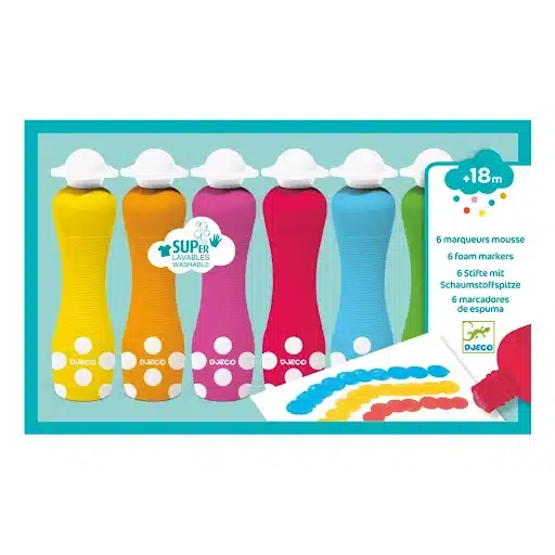 Colores para peques 6 marcadores de espuma