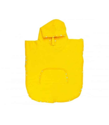 Poncho rizo algodon Btbox - Amarillo 1-4 años