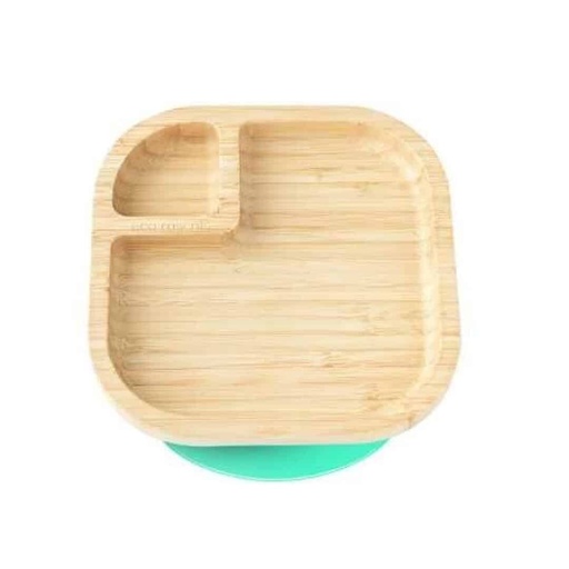 Plato baby con ventosa - EcoRascal - Verde