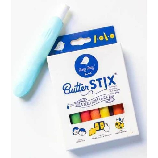 [650726210780] TIZAS COLORES (12 UNIDADES) + PORTATIZAS