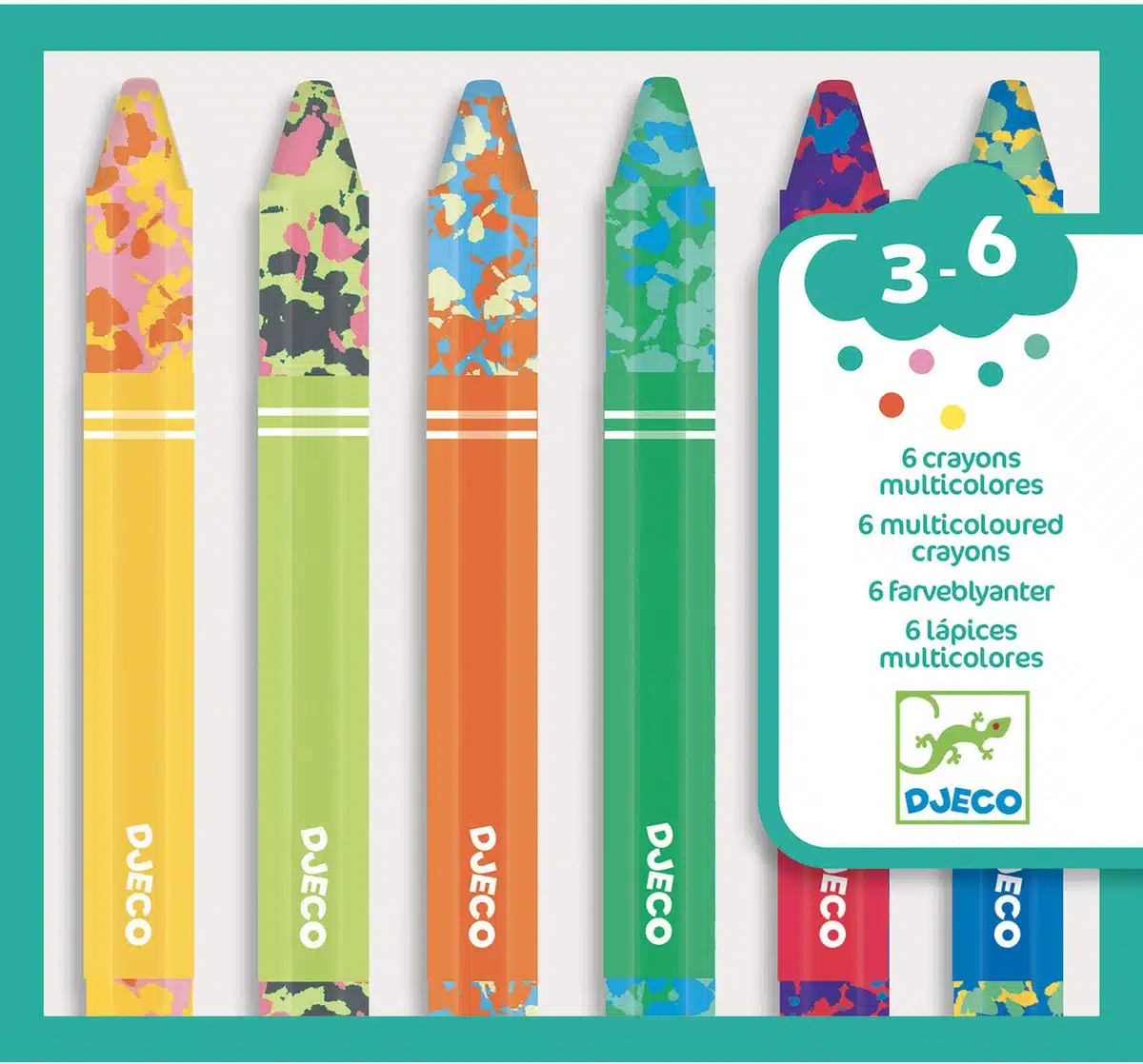 Colores para peques 6 lápices multicolores