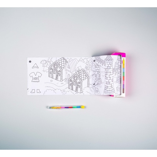 Juego de bolsillo para colorear magic + 8 pinturas OMY