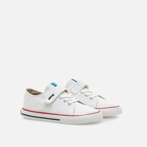Zapatillas Mustang respetuosas - Lona blanca