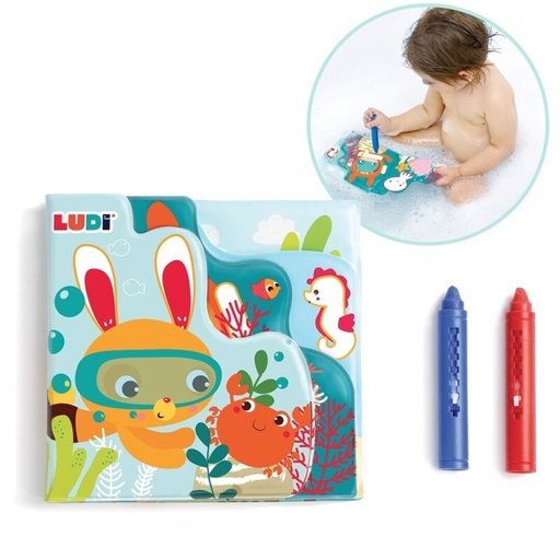 Libro colorear en el baño - Ludi
