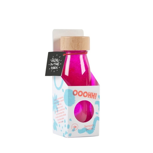 Petit Boum - Botella sensorial - Rosa fluo