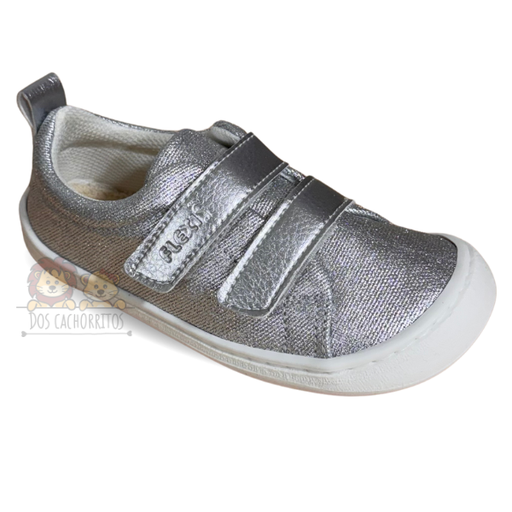 Zapatillas lona FlexiNens - Plata