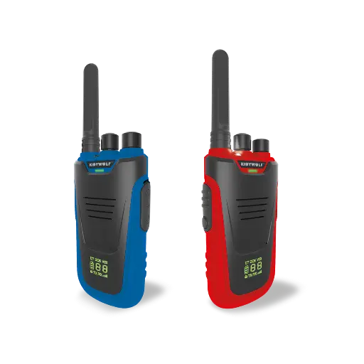 Kidytalk azul/rojo - Walkie-talkie Kidywolf