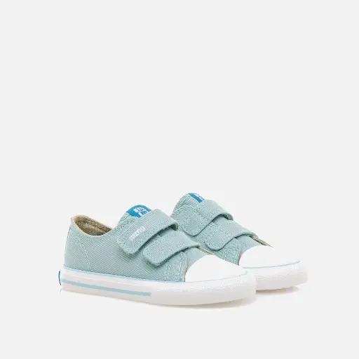 Zapatillas Mustang respetuosas - Lona azul baby