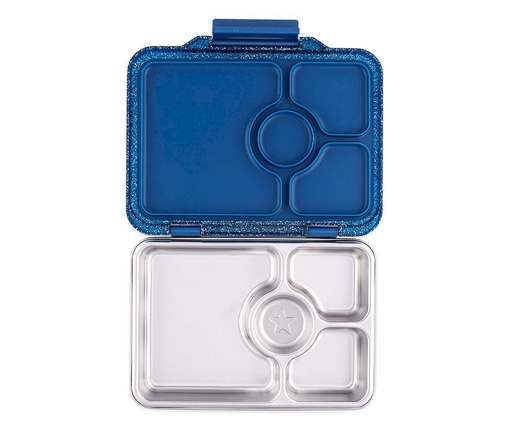 Yumbox Prêt Acero Glitter Azul 4 Compartimentos