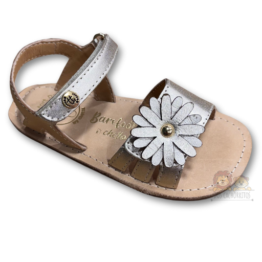 Sandalias Chetto - Flor Plata