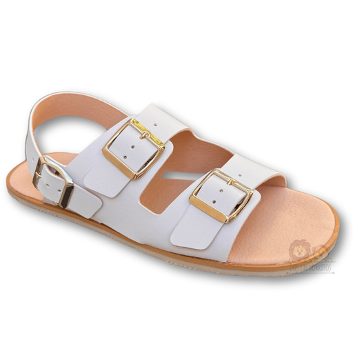 Sandalia Barefoot - Piel Blanca Coqueflex