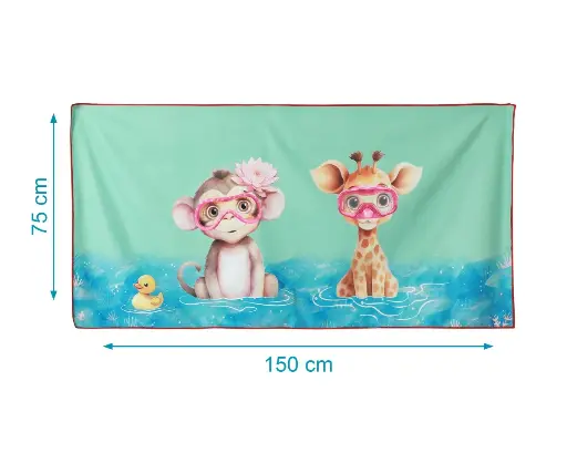 Toalla Playa Microfibra Kiokids - Mona