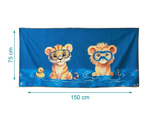 Toalla Playa Microfibra Kiokids - León