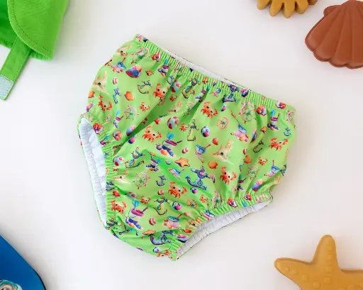 Bañador pañal Verde - Kiokids