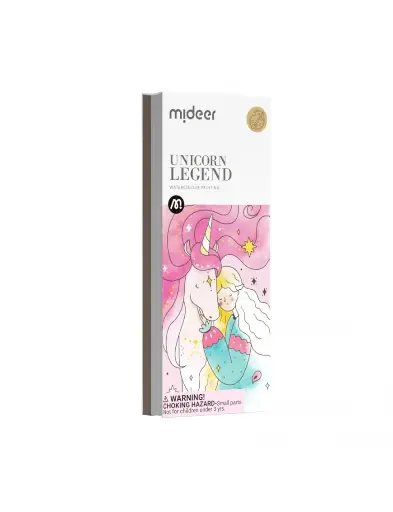 Colorear con acuarelas - Unicornio