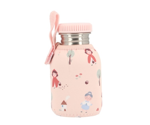 Botella infantil acero con Funda - Caperucita Roja 350ml