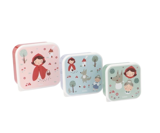 Set Cajas Almuerzo Caperucita Roja - Tutete