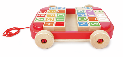 Carro de arrastre con bloques - Hape