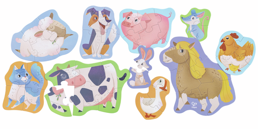 Puzzle amigos de la granja - Hape