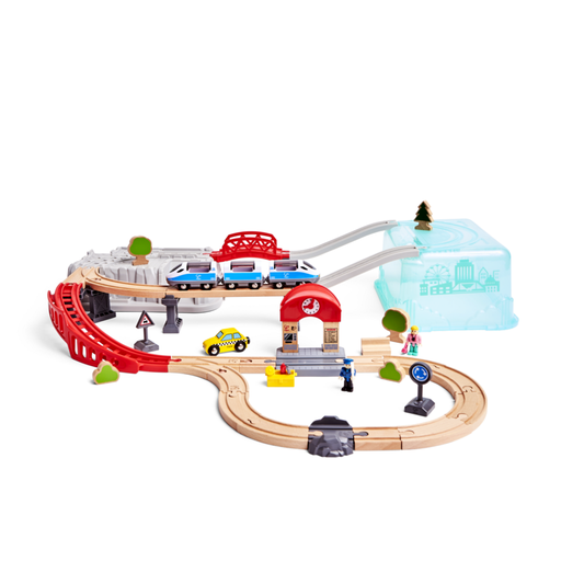Juego de Bloques de Construcción Tren de Ciudad - Hape