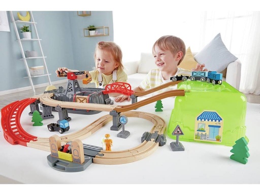 Juego de Bloques de Construcción Ferrocarril - Hape 