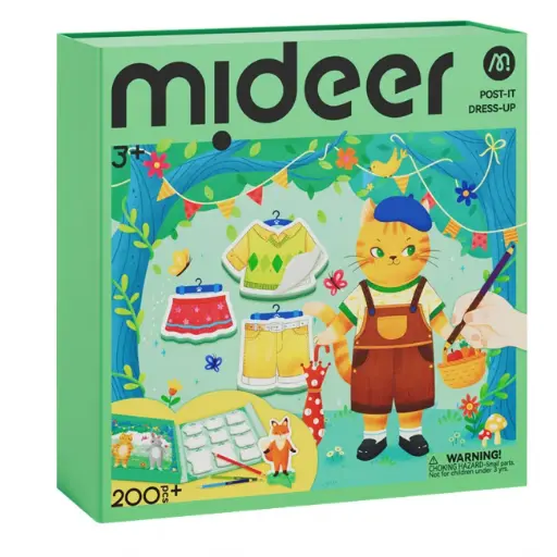 MIDEER: Juegos artísticos para colorear y vestir Animales del bosque
