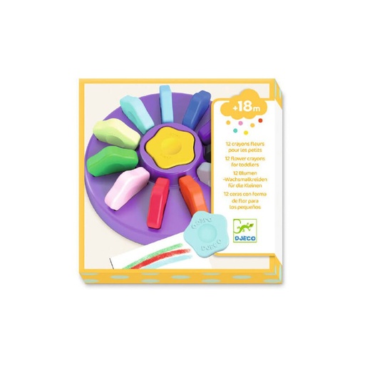 12 Ceras en forma de flor - Djeco