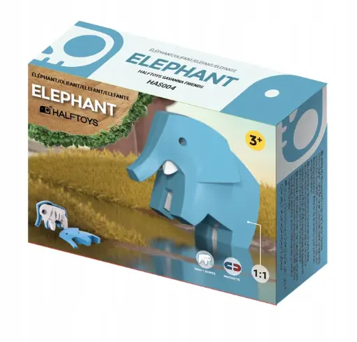 Puzzle Magnético Elefante - Halftoys