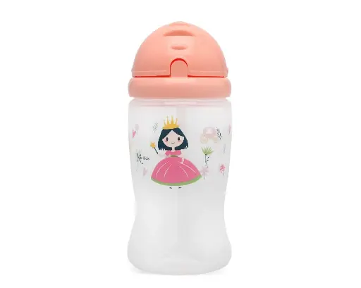 Botella infantil tritán 350ml Kiokids - Rosa