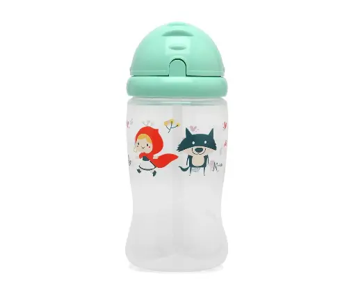 Botella infantil tritán 350ml Kiokids - Verde