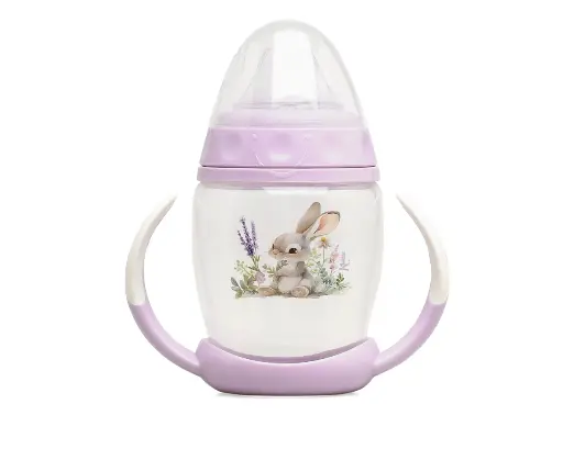 Taza de aprendizaje Conejo Lavanda Step 1 - Kiokids